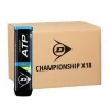 Carton De 18 Tubes De 4 Balles Dunlop ATP Championship