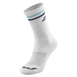 Chaussettes Babolat Team Single Blanc / Bleu Marine