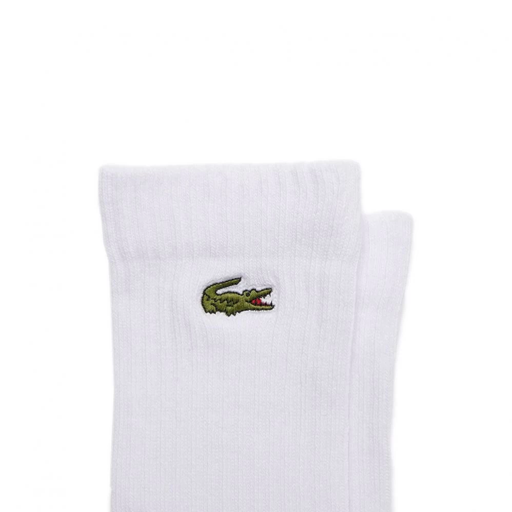 Chaussettes Lacoste Sport Blanc (3 Paires) 2 Chaussettes Lacoste Sport Blanc (3 Paires) – Image 2