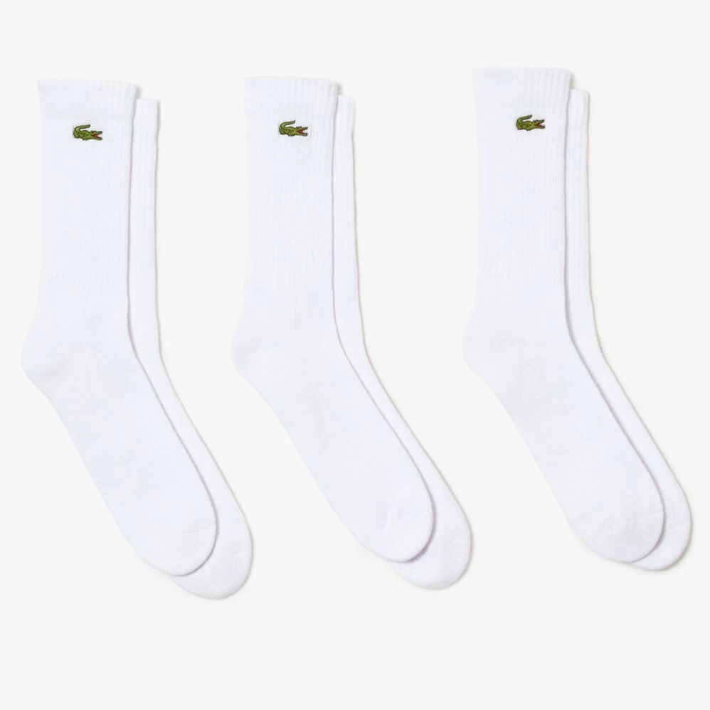 Chaussettes Lacoste Sport Blanc (3 Paires) 1 Chaussettes Lacoste Sport Blanc (3 Paires)