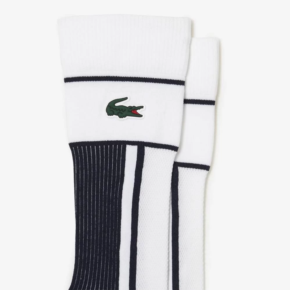 Chaussettes Lacoste Sport Jersey Blanc/Bleu 2 Chaussettes Lacoste Sport Jersey Blanc/Bleu â Image 2