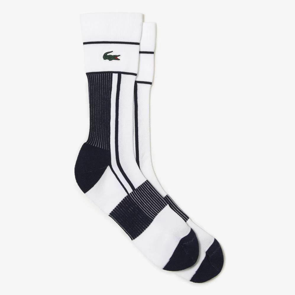 Chaussettes Lacoste Sport Jersey Blanc/Bleu 1 Chaussettes Lacoste Sport Jersey Blanc/Bleu