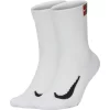 Chaussettes Nike Multiplier Cushioned Blanc (2 Paires)