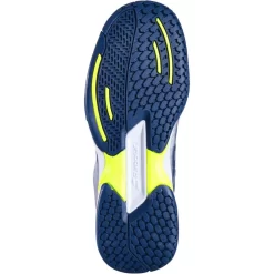Chaussures Babolat Jet All Court Junior Gris / Bleu -Tennis Soldes Magasin chaussures babolat jet all court junior gris bleu 2