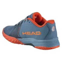 Chaussures Head Revolt Pro 4.0 Terre Battue Junior Bleu / Orange -Tennis Soldes Magasin chaussures head revolt pro 40 clay junior bleu orange 2
