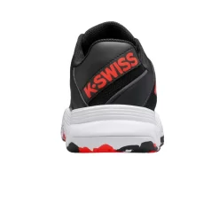Chaussures K-Swiss Court Express Junior Noir / Orange -Tennis Soldes Magasin chaussures k swiss court express junior noir orange 3