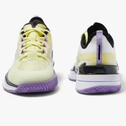 Chaussures Lacoste AG-LT Ultra Femme Jaune / Violet -Tennis Soldes Magasin chaussures lacoste ag lt ultra femme jaune violet 3