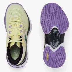 Chaussures Lacoste AG-LT Ultra Femme Jaune / Violet -Tennis Soldes Magasin chaussures lacoste ag lt ultra femme jaune violet 4