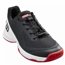 Tennis Soldes Magasin -Tennis Soldes Magasin chaussures wilson rush pro 40 ql junior noir blanc rouge 1