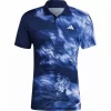 Polo Adidas Melbourne HEAD.RDY FreeLift Printed Bleu