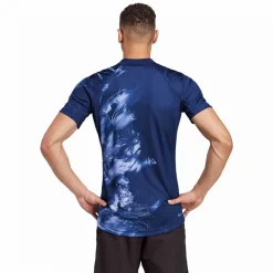 Polo Adidas Melbourne HEAD.RDY FreeLift Printed Bleu -Tennis Soldes Magasin polo adidas melbourne headrdy freelift printed bleu 2