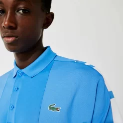 Polo Lacoste Sport Bleu / Blanc -Tennis Soldes Magasin polo lacoste sport bleu blanc 4