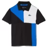Polo Lacoste Sport Junior Color-Bloc Noir / Bleu