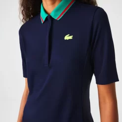 Polo Lacoste Sport Piqué Femme Bleu Marine -Tennis Soldes Magasin polo lacoste sport pique femme bleu marine 2