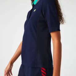 Polo Lacoste Sport Piqué Femme Bleu Marine -Tennis Soldes Magasin polo lacoste sport pique femme bleu marine 5