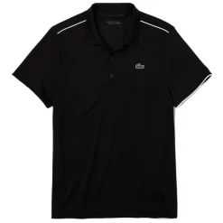 Polo Lacoste Sport Respirant Noir / Blanc