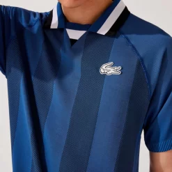 Polo Lacoste Sport Sans Couture Bleu -Tennis Soldes Magasin polo lacoste sport sans couture bleu 4