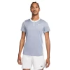 Polo Nike Court Dri-Fit Advantage Bleu Gris