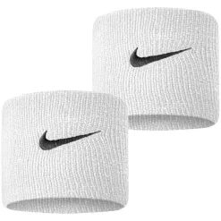 Serre-Poignets Nike Swoosh Blanc / Noir X 2