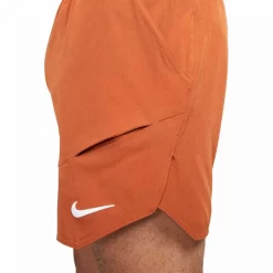 Short Nike Court Dri-Fit Advantage Orange 18cm -Tennis Soldes Magasin short nike court dri fit advantage orange 18cm 3