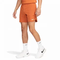 Short Nike Court Dri-Fit Advantage Orange 18cm -Tennis Soldes Magasin short nike court dri fit advantage orange 18cm 5