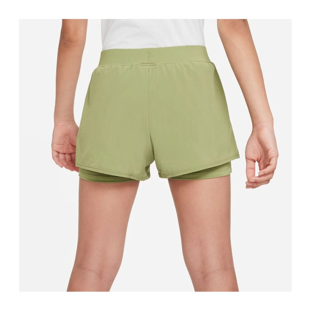 Short Nike Court Junior Fille Victory Kaki 2 Short Nike Court Junior Fille Victory Kaki – Image 2