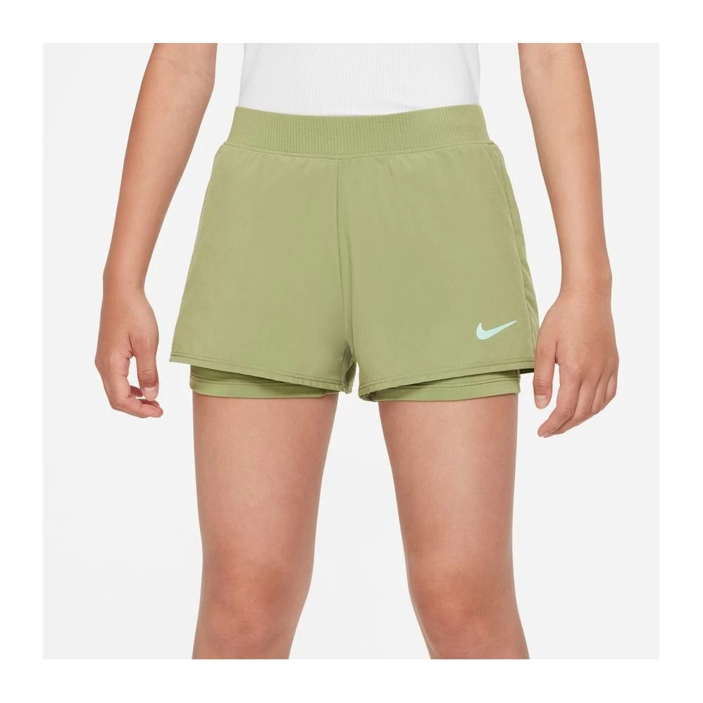 Short Nike Court Junior Fille Victory Kaki 3 Short Nike Court Junior Fille Victory Kaki – Image 3