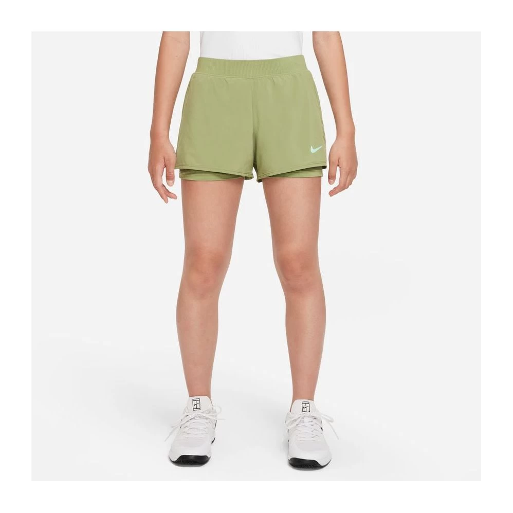 Short Nike Court Junior Fille Victory Kaki 1 Short Nike Court Junior Fille Victory Kaki