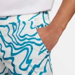 Short NikeCourt Dri-Fit Slam AO Printed Bleu 23cm -Tennis Soldes Magasin short nikecourt dri fit slam ao printed bleu 23cm 3