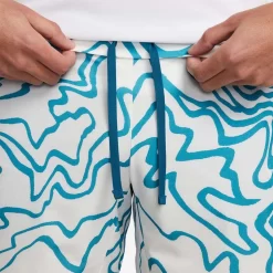 Short NikeCourt Dri-Fit Slam AO Printed Bleu 23cm -Tennis Soldes Magasin short nikecourt dri fit slam ao printed bleu 23cm 4