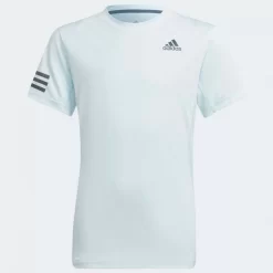 T-Shirt Adidas Junior Club 3 Stripes Bleu