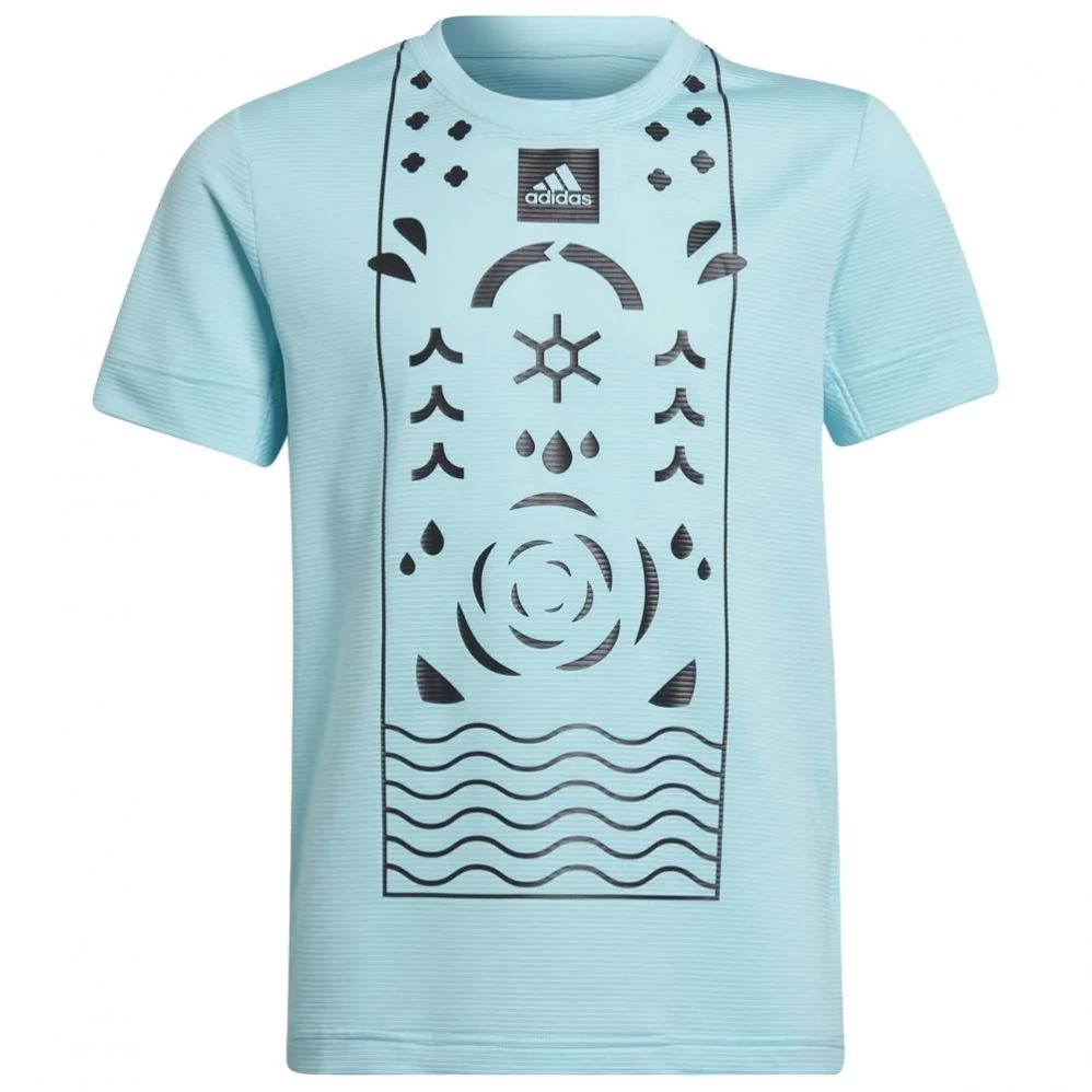 T-Shirt Adidas Junior Heat.Rdy Paris Bleu 1 T-Shirt Adidas Junior Heat.Rdy Paris Bleu