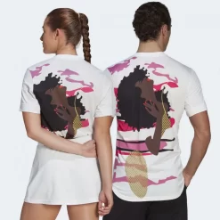 T-shirt Adidas New York Graphic Magugu Blanc -Tennis Soldes Magasin t shirt adidas new york graphic magugu blanc 2