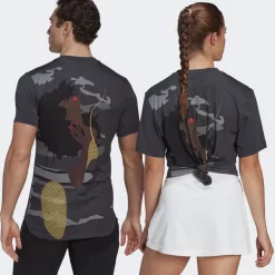 T-shirt Adidas New York Graphic Magugu Gris -Tennis Soldes Magasin t shirt adidas new york graphic magugu gris 2