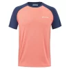 T-Shirt Babolat Play Crew Neck Corail / Bleu Marine