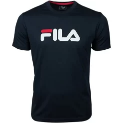 T-Shirt Fila Logo Bleu Polyester