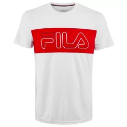T-Shirt Fila Rudi Blanc / Rouge
