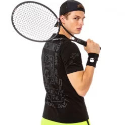 T-Shirt Hydrogen Graffiti Noir / Anthracite -Tennis Soldes Magasin t shirt hydrogen graffiti noir anthracite 4