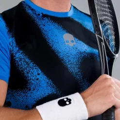 T-Shirt Hydrogen Spray Tech Bleu / Noir -Tennis Soldes Magasin t shirt hydrogen spray tech bleu noir 2