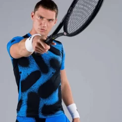 T-Shirt Hydrogen Spray Tech Bleu / Noir -Tennis Soldes Magasin t shirt hydrogen spray tech bleu noir 3