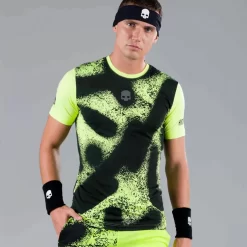 T-Shirt Hydrogen Spray Tech Jaune / Noir