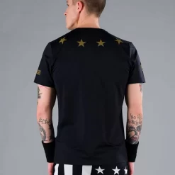 T-Shirt Hydrogen Star Tech Noir / Or -Tennis Soldes Magasin t shirt hydrogen star tech noir or 2