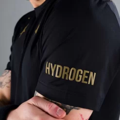 T-Shirt Hydrogen Star Tech Noir / Or -Tennis Soldes Magasin t shirt hydrogen star tech noir or 4