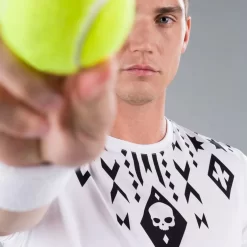 T-Shirt Hydrogen Tribal Tech Blanc / Noir -Tennis Soldes Magasin t shirt hydrogen tribal tech blanc noir 2