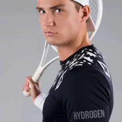 T-Shirt Hydrogen Tribal Tech Noir / Blanc -Tennis Soldes Magasin t shirt hydrogen tribal tech noir blanc 3