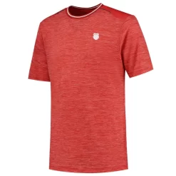 T-Shirt K-Swiss Hypercourt Tee Melange Rouge