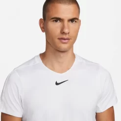 T-Shirt Nike Court Dri-Fit Advantage Blanc -Tennis Soldes Magasin t shirt nike court dri fit advantage blanc 3