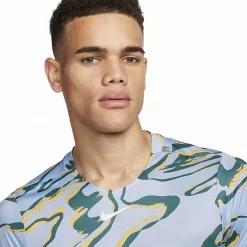 T-Shirt Nike Court Dri-Fit Advantage Bleu / Blanc -Tennis Soldes Magasin t shirt nike court dri fit advantage bleu blanc 3