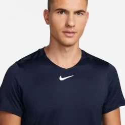 T-Shirt Nike Court Dri-Fit Advantage Bleu Marine -Tennis Soldes Magasin t shirt nike court dri fit advantage bleu marine 2