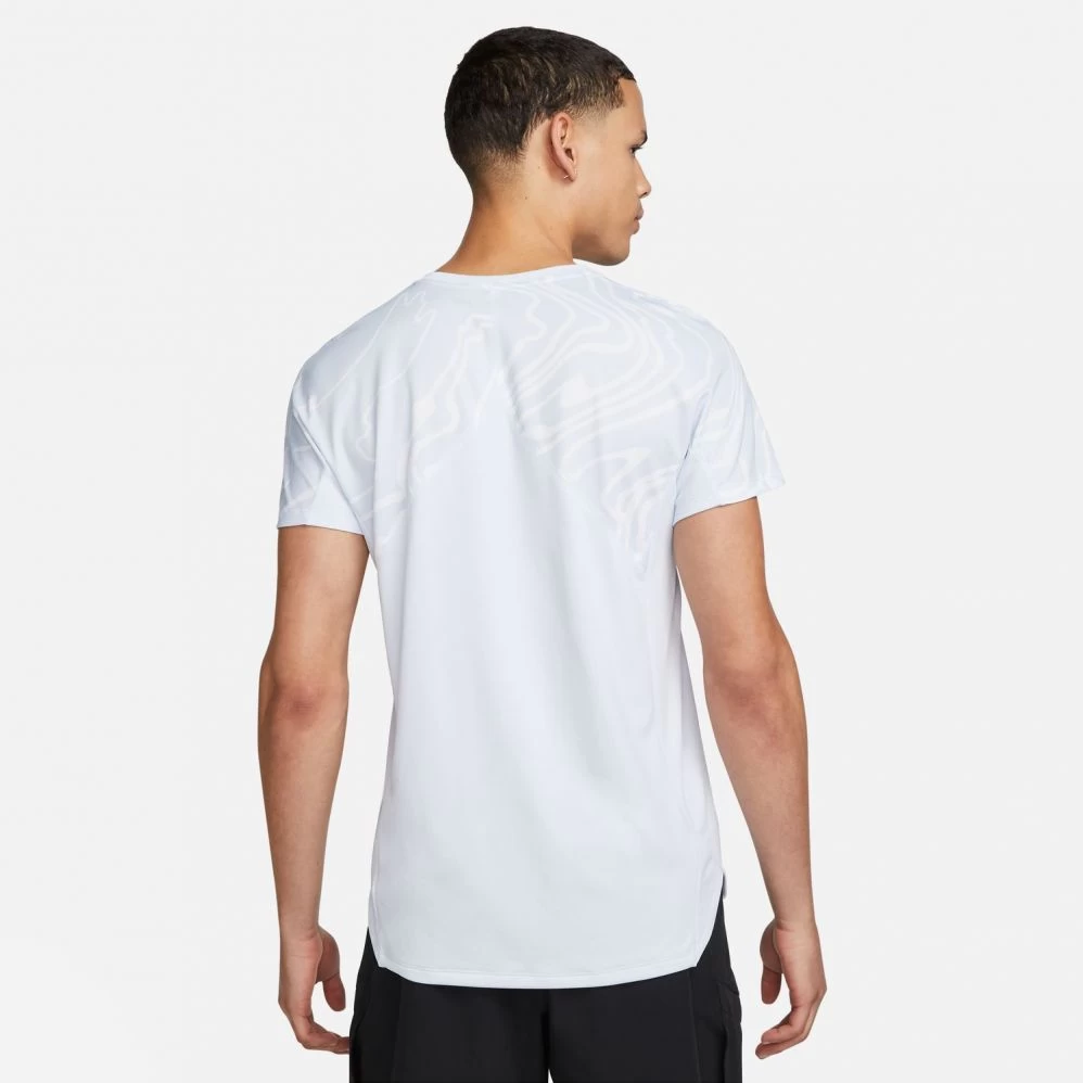 T-shirt Nike Court Dri-Fit Slam Gris Bleu 2 T-shirt Nike Court Dri-Fit Slam Gris Bleu – Image 2